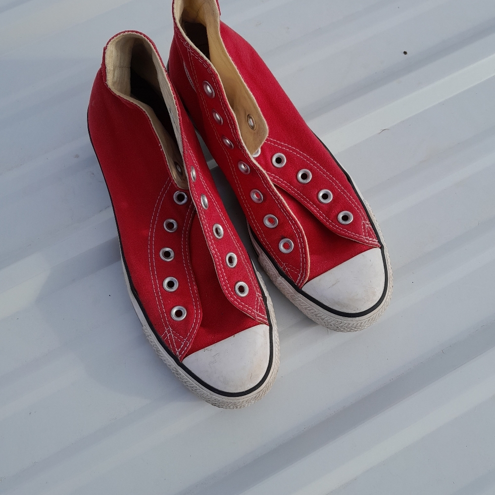 Red High Top Converse